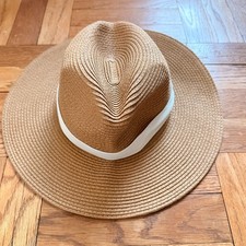 NWT J Crew Women’s Straw Hat Packable Size Small Medium picture