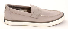 Sperry Gray Canvas Compass Mainsail Penny Loafers Boat Shoes Men's Size 9.5 picture
