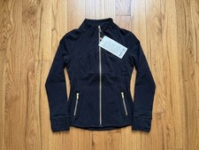 lululemon Define Women's Black Gold Zipper Jacket Size 2 picture