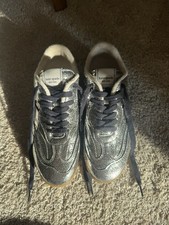 kate spade new york Women’s Silver Leather Low Top Lace Up Logo Sneakers picture