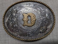 vintage MONTANA SILVERSMITHS belt buckle 