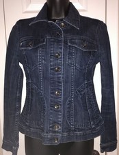 Vtg Miss Sixty Collection FITTED Denim Jacket Curved Panel Stitch Y2K - Small picture