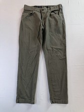 Origin Pants Mens 36x32 Green Straight Fit Canvas Chino Stretch 5-Pocket USA picture
