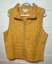 Puffer vest, Christopher & Banks Size XL Yellow picture