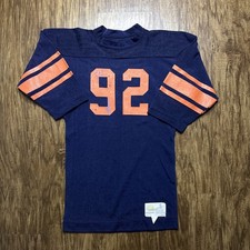 True Vintage 60s/70s Russell Southern Football Jersey Navy/Orange S picture
