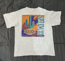 Vtg 90s NFL Super Bowl T-shirt 1995 picture