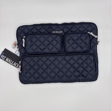 NWT MZ Wallace | Navy Tech Sleeve Deluxe Laptop Case picture