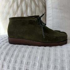 Padmore Barnes Men's P404 Original Boot Size 10 11 Kelp Green Suede Portugal picture