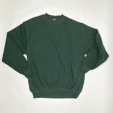 NWOT Vintage Men's Size Large Dark Green Sweatshirt on Premier Sportswear Tag picture