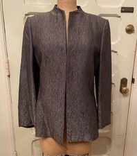 Albert Nipon Vintage 1980s Metallic Designer Jacket picture