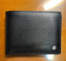 Montblanc Meisterstück Bifold Wallet Black Leather Mens Luxury Gift NIB picture