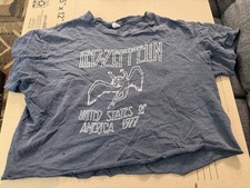 Rare Vintage Led Zeppelin Rules America Tour 1979 1977 t-shirt XL picture