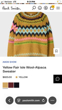 paul smith sweater women yellow alpaca picture