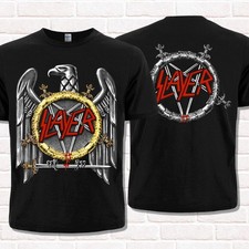 Slayer T-Shirt, Eagle with logo and Pentagram. Thrash Metal. Heavy Metal. picture