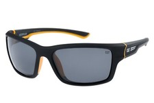CAT Ridge Black Sunglasses, Rubberized Matte black frame, solid smoke grey lens picture