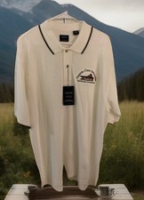 IZOD NWT Men's XL Polo Shirt Silk Wash 100% Cotton Virginia Class Submarine picture
