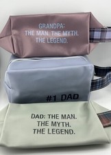 Toiletry Bag Tote Men Canvas Travel Gym Shaving Kit Accessories DAD GRANDPA picture