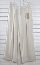OGL Move NWT $79 Solid Ivory Fully Lined Dress Slacks Pants Size Large picture
