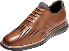 Cole Haan - Men's 2.Zerogrand Laser Wingtip Oxford Shoes, Brown, Size 11 picture