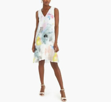 NWT J. CREW WATERCOLOR SILK SLEEVELESS V-NECK DRESS SIZE 0 picture