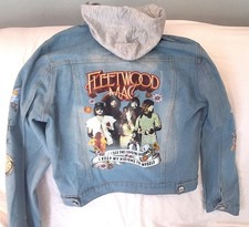 Fleetwood Mac Denim Jacket Hoodie Size Small Stevie Nicks picture