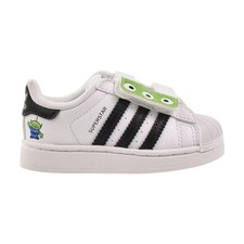 Toddler adidas SuperStar II CF J10090 White Black Green 100% Authentic New picture