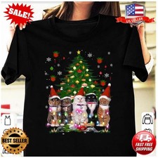 Cat Christmas Funny Shirt Meowy Christmas Tree Cat T-Shirt picture