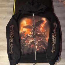 Anyma XL Coachella Exclusive Official Hoodie Black Heavyweight Jacket Zip Up picture
