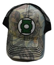 Bioworld DC Comics Green Lantern Comic Mens Mesh Snapback Hat Cap New NWT picture