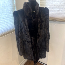 Glamorous Vintage Dion Furs Black Mink Coat picture