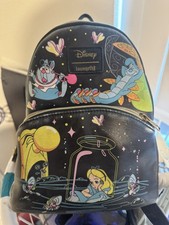Loungefly Disney Alice In Wonderland Glow-In-The-Dark Characters Mini Backpack picture