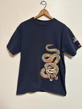 Vintage 90s JNCO Jeans Double Sided Snake Viper T Shirt Size Medium Y2K Skate picture
