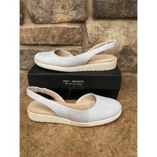 Soul Naturalizer Idea D'Orsay Slingback Flats Lunar Stone Grey Platform Shoes 9M picture