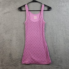 Vintage Y2K 2000s Purple Fitted Tank Top Medium Stretch Long Ribbed Bella Swan picture
