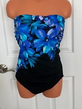 Miraclesuit Avanti Bandeau UW 1-Piece Swimsuits NWT & NWOT Size 12, 12L, 14, 14L picture