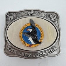Vintage 1988 Alaskan Fur Rendezvous Belt Buckle picture