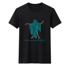 This Is Some Boo Sheet Shirt Premium Print Funny Halloween Ghost Skeleton Tee picture