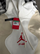 Jordan x Off-White Satin Colorblock Pullover Hoodie Jumpman Logo XL CV0551-134 picture
