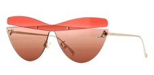 Fendi Women's Red/ Gold Frame Sunglasses NEW Original picture