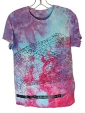 Disney Parks Star Wars Millennium Falcon The Last Jedi Tie-Dye Tee Size Medium picture