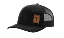 Heritage Pride Men's Christian Cross Worship Prayer God Laser Engraved Leather picture