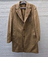 New Michael Kors Mens Classic Fit Luxury Wool Cashmere Blend Overcoat Size 40L picture