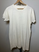 Vintage 30s 40s White T-Shirt Undershirt Size Small 19x30 True Vintage picture