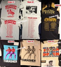 Brandon Flowers The Killers Tour 2026 Merch Reprint T-Shirt, Gif Fan picture