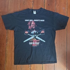  Chucky Childs Play 2 Horror Movie Promo Shirt SZ Large Fruit of the Loom picture