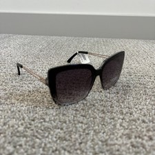 NWT Tahari Womens Sunglasses Square Oversized Black Frame Gradient Lens picture