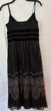 NWT Ann Taylor Loft Special Event Black Pleated skirt Dress - size 2 picture