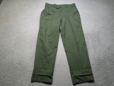 Vintage OG-107 Pants Mens 40x33 Green Sateen Utility Army Trousers Og 507 picture
