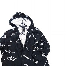 Torrid Harry Potter quidditch Hooded Open Front Cardigan Sweater 2XL Black/White picture