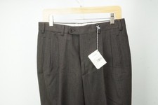 Zanella Giorgio Brown Wool Mens Dress Pants Sz 48 EU BRAND NEW picture